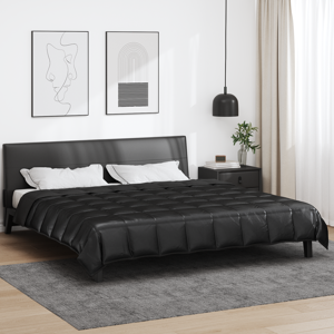 vidaXL Zomer Dekbed Zwart 220 x 260 cm Satijn en Microfiber vidaXL Zomer Dekbed Zwart 220 x 260 cm Satijn en Microfiber