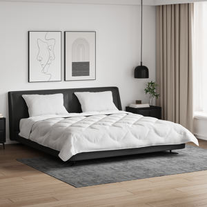vidaXL Dekbed Set met kussen 3 pcs Wit Microfiber en Dons Feather vidaXL Dekbed Set met kussen 3 pcs Wit Microfiber en Dons Feather