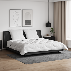 vidaXL Dekbed Set met kussen 3 pcs Wit Microfiber en Dons Feather vidaXL Dekbed Set met kussen 3 pcs Wit Microfiber en Dons Feather