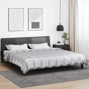 vidaXL Zomer Dekbed Zilver 200 x 200 cm Satijn en Microfiber vidaXL Zomer Dekbed Zilver 200 x 200 cm Satijn en Microfiber
