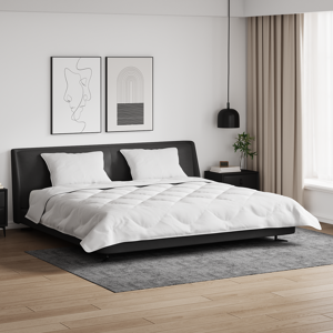 vidaXL Dekbed met Kussens 3 pcs Wit Microfiber en Dons Feather vidaXL Dekbed met Kussens 3 pcs Wit Microfiber en Dons Feather