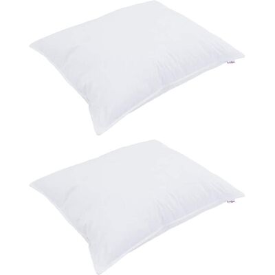 vidaXL Hoofdkussen 2 st 70 x 90 cm Katoen Wit vidaXL Hoofdkussen 2 st 70 x 90 cm Katoen Wit