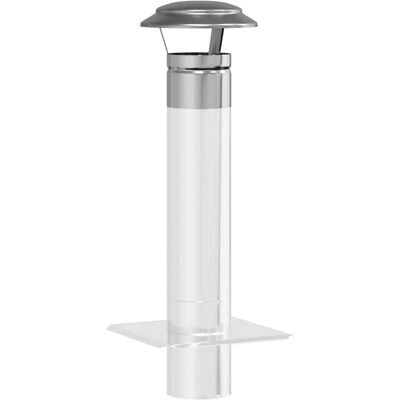 vidaXL Regenbescherming voor Schoorsteen Zilver 20 x 20 x 18 cm vidaXL Regenbescherming voor Schoorsteen Zilver 20 x 20 x 18 cm