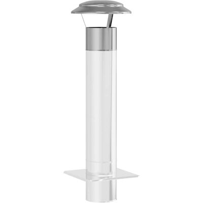 vidaXL Regenbescherming voor Schoorsteen Zilver 25 x 25 x 20 cm vidaXL Regenbescherming voor Schoorsteen Zilver 25 x 25 x 20 cm