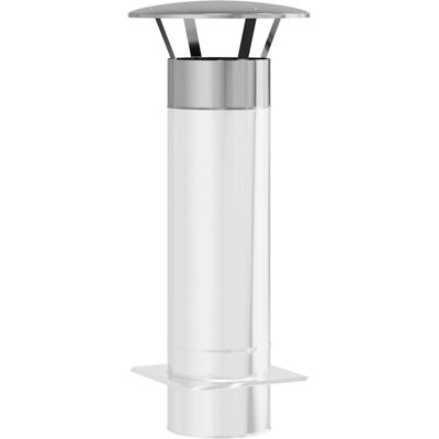 vidaXL Regenbescherming voor Schoorsteen Zilver 35 x 35 x 20 cm vidaXL Regenbescherming voor Schoorsteen Zilver 35 x 35 x 20 cm