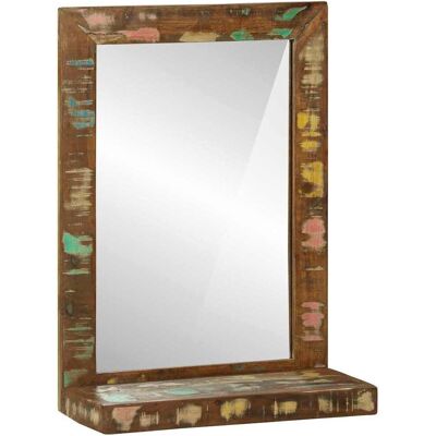 vidaXL Badkamer Spiegel Bruin 50 x 22 x 70 cm Massief Gerecycled Hout vidaXL Badkamer Spiegel Bruin 50 x 22 x 70 cm Massief Gerecycled Hout