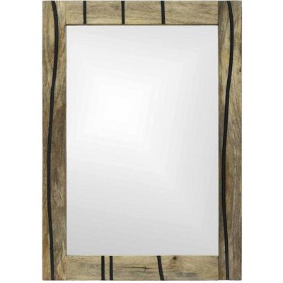 vidaXL Badkamer Spiegel Rechthoekig Naturel 50 x 2,5 x 70 cm vidaXL Badkamer Spiegel Rechthoekig Naturel 50 x 2,5 x 70 cm