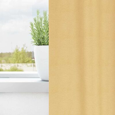 vidaXL Zwart-out Gordijnen met Ringen 2 st Beige 245 x 140 cm vidaXL Zwart-out Gordijnen met Ringen 2 st Beige 245 x 140 cm