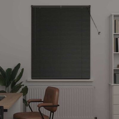 vidaXL Venetiaanse jaloezieën Zwart 130 x 100 cm Aluminium vidaXL Venetiaanse jaloezieën Zwart 130 x 100 cm Aluminium