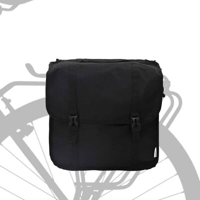 vidaXL Fietstas Zwart 40 x 18,5 x 35 cm Polyester vidaXL Fietstas Zwart 40 x 18,5 x 35 cm Polyester