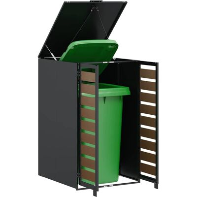 vidaXL Afvalcontaineropslag met gasliftdeksel voor 240L container vidaXL Afvalcontaineropslag met gasliftdeksel voor 240L container