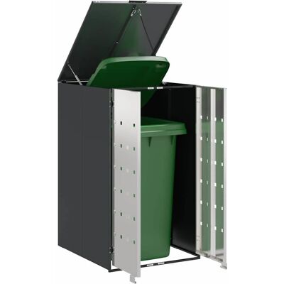 vidaXL Afvalcontaineropslag met gasliftdeksel voor 240L container vidaXL Afvalcontaineropslag met gasliftdeksel voor 240L container