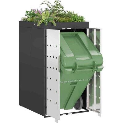 vidaXL Afvalcontaineropslag met plantenbakdak voor 240L container vidaXL Afvalcontaineropslag met plantenbakdak voor 240L container