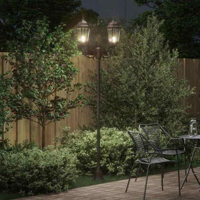 VidaXL Tuinlamp Paal E27 Brons 220cm - Tuinverlichting VidaXL Tuinlamp Paal E27 Brons 220cm - Tuinverlichting