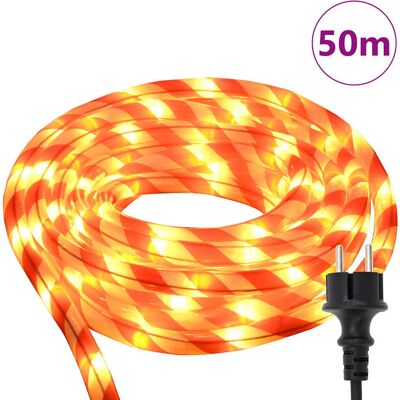 vidaXL Touwenlicht met touwlichten Warmwit 50 m PVC vidaXL Touwenlicht met touwlichten Warmwit 50 m PVC