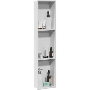 vidaXL Douche Niche Wit 90 x 20 x 9,5 cm Roestvrij staal vidaXL Douche Niche Wit 90 x 20 x 9,5 cm Roestvrij staal