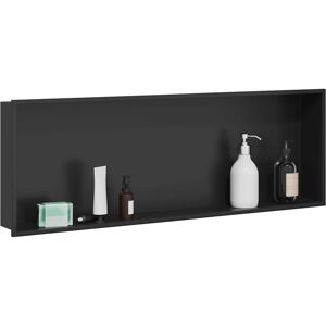 vidaXL Douche Niche Zwart 90 x 30 x 9,5 cm Roestvrij staal vidaXL Douche Niche Zwart 90 x 30 x 9,5 cm Roestvrij staal
