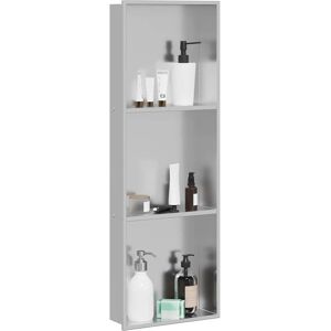 vidaXL Douche Niche Zilver 90 x 30 x 9,5 cm Roestvrij staal vidaXL Douche Niche Zilver 90 x 30 x 9,5 cm Roestvrij staal