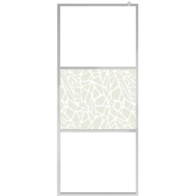 vidaXL Loopwand Duschwand ESG Glas Steenontwerp 115x195 cm vidaXL Loopwand Duschwand ESG Glas Steenontwerp 115x195 cm