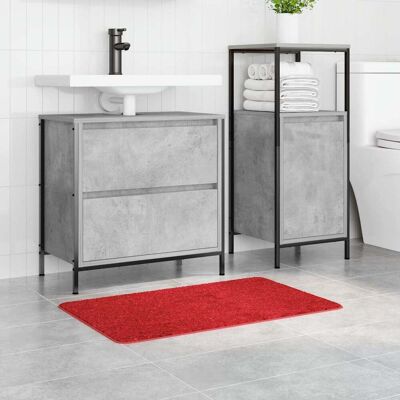 vidaXL Badmat Rood - Rechthoekig Modern Katoen 50x80cm vidaXL Badmat Rood - Rechthoekig Modern Katoen 50x80cm
