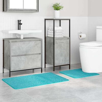 vidaXL Turquoise Microfiber Antislip Badmat vidaXL Turquoise Microfiber Antislip Badmat