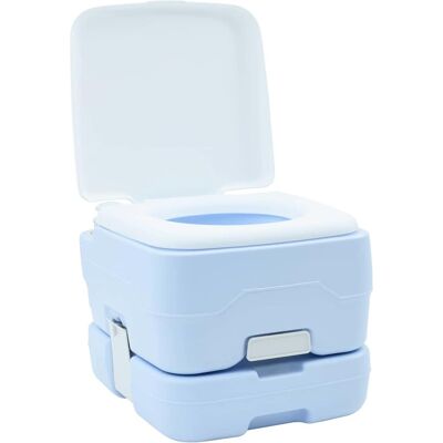 Vidaxl Blauw Waterdichte Draagbare Toilet - Kamper Toilletje Vidaxl Blauw Waterdichte Draagbare Toilet - Kamper Toilletje