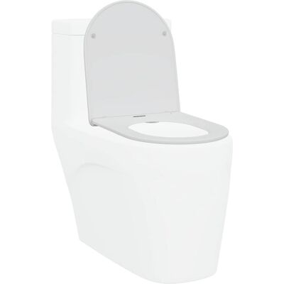 vidaXL Wit toiletzitting - Standaard soft-close vidaXL Wit toiletzitting - Standaard soft-close