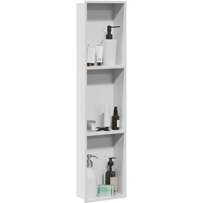 vidaXL Douche Niche Wit 90 x 20 x 9,5 cm Roestvrij staal vidaXL Douche Niche Wit 90 x 20 x 9,5 cm Roestvrij staal