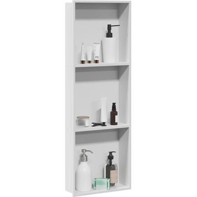 vidaXL Douche Niche Wit 90 x 30 x 9,5 cm Roestvrij staal vidaXL Douche Niche Wit 90 x 30 x 9,5 cm Roestvrij staal