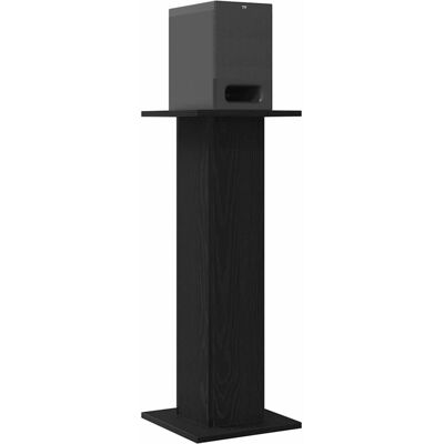 vidaXL Luidspreker standaards 2 st Zwart Eiken 30 x 30 x 80 cm vidaXL Luidspreker standaards 2 st Zwart Eiken 30 x 30 x 80 cm