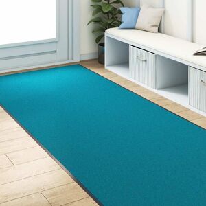 Vidaxl Blauwe Deurmat 120x350 cm - Deurmat Vidaxl Blauwe Deurmat 120x350 cm - Deurmat