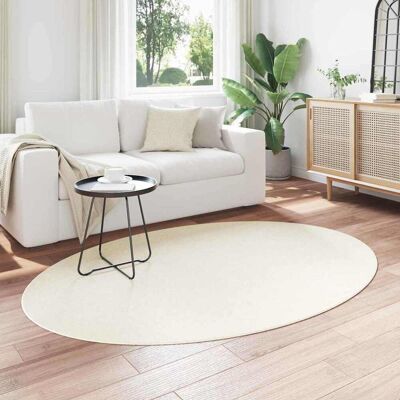 vidaXL Vloerkleden Ovaal HUARTE Crème 140 x 200 cm 100% Polyester vidaXL Vloerkleden Ovaal HUARTE Crème 140 x 200 cm 100% Polyester