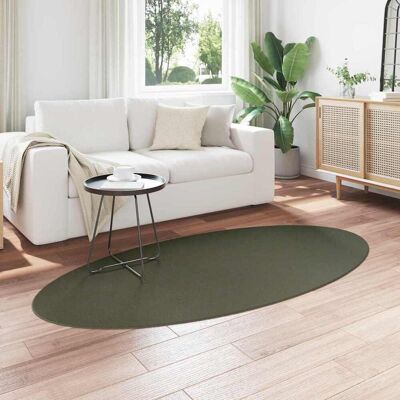 Vidaxl Groene Bosvlakte 100x200cm Ovale Wolkleed - Tapijt Vidaxl Groene Bosvlakte 100x200cm Ovale Wolkleed - Tapijt