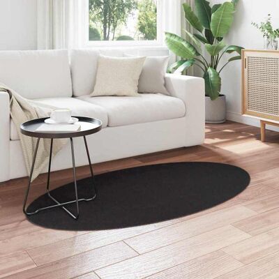 vidaXL 80 x 150 cm Vloerkleed - Modern Antislip Polyester Zwart Vloerkleed vidaXL 80 x 150 cm Vloerkleed - Modern Antislip Polyester Zwart Vloerkleed