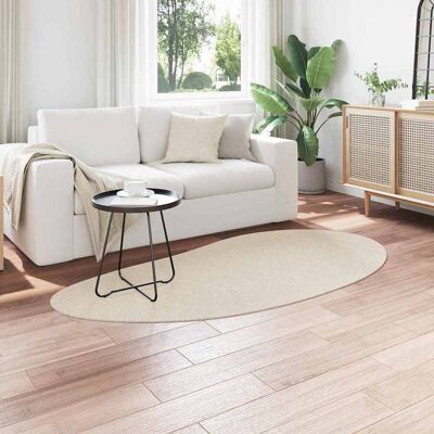 Beige 100x200 cm Polyester Tapijt Antislip vidaxl Beige 100x200 cm Polyester Tapijt Antislip vidaxl