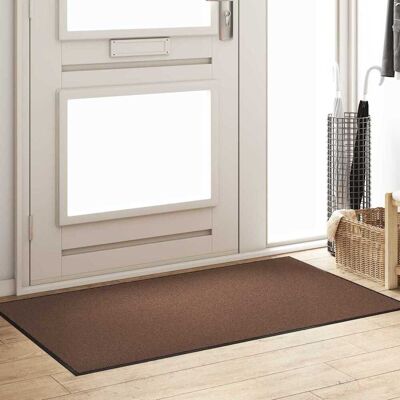 vidaXL Deurmat Bruin en zwart 90 x 150 cm 100% Polyamide vidaXL Deurmat Bruin en zwart 90 x 150 cm 100% Polyamide