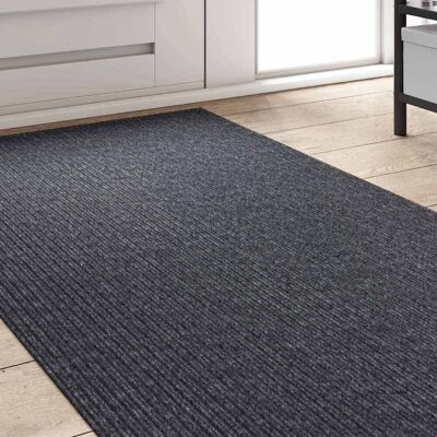 vidaXL Tapijt Loper Grijs 80 x 200 cm Stof vidaXL Tapijt Loper Grijs 80 x 200 cm Stof
