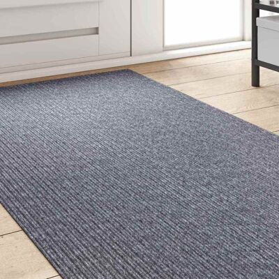 vidaXL Tapijt Loper Lichtgrijs 80 x 400 cm Stof vidaXL Tapijt Loper Lichtgrijs 80 x 400 cm Stof