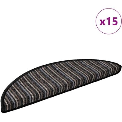 vidaXL Zelfklevende Trapmatten 15 pcs Antraciet 56 x 17 x 3 cm vidaXL Zelfklevende Trapmatten 15 pcs Antraciet 56 x 17 x 3 cm
