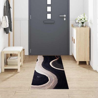 vidaXL Keuken Vloerkleed Zwart 300 x 60 cm Fluweel vidaXL Keuken Vloerkleed Zwart 300 x 60 cm Fluweel