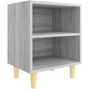 MAISONCHIC Set van 2 Nachtkastjes met Houten Poten - Nachtkastje MAISONCHIC Set van 2 Nachtkastjes met Houten Poten - Nachtkastje