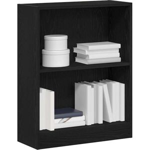 vidaXL Zwart houten boekenkast - 60 x 24 x 76 cm - Boekenkast vidaXL Zwart houten boekenkast - 60 x 24 x 76 cm - Boekenkast