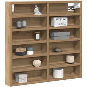 Vidaxl Rustieke Wandgemonteerde Eikenkast - Vitrine Cabinet Artisan Roble 60x8.5x58 cm Vidaxl Rustieke Wandgemonteerde Eikenkast - Vitrine Cabinet Artisan Roble 60x8.5x58 cm