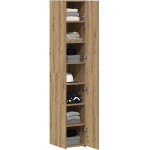 vidaXL Hoge kast 2 pcs Artisan Eiken 30 x 42,5 x 185 cm vidaXL Hoge kast 2 pcs Artisan Eiken 30 x 42,5 x 185 cm