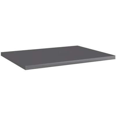 vidaXL Wandschappen 4 st 40x30x1,5 cm spaanplaat hoogglans grijs vidaXL Wandschappen 4 st 40x30x1,5 cm spaanplaat hoogglans grijs
