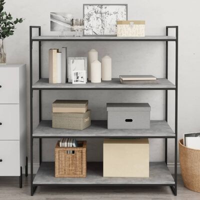 vidaXL - Bookshelf Boards - Beton Grijs - Plankboards vidaXL - Bookshelf Boards - Beton Grijs - Plankboards