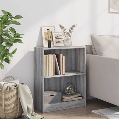 vidaXL Grijze Sonoma 60x24x76 cm Boekenkast - Boekenkast vidaXL Grijze Sonoma 60x24x76 cm Boekenkast - Boekenkast