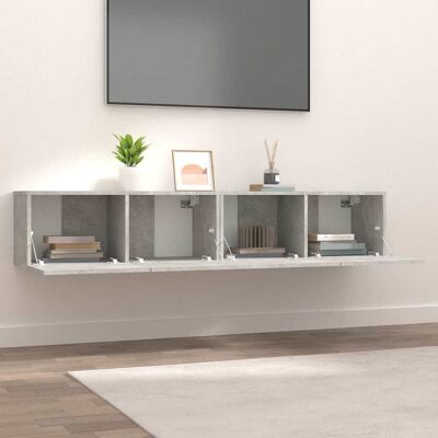 vidaXL 1/2x Tv Kast Beton Grijs - Media Eenheid vidaXL 1/2x Tv Kast Beton Grijs - Media Eenheid