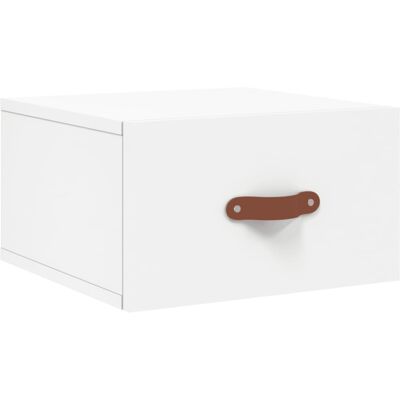 vidaXL Wandgemonteerde nachtkastjes wit - 2 stuks - Nachtkastje vidaXL Wandgemonteerde nachtkastjes wit - 2 stuks - Nachtkastje