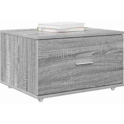 vidaXL Ladenkast met wiel Grijs Sonoma 55 x 45 x 31 cm vidaXL Ladenkast met wiel Grijs Sonoma 55 x 45 x 31 cm